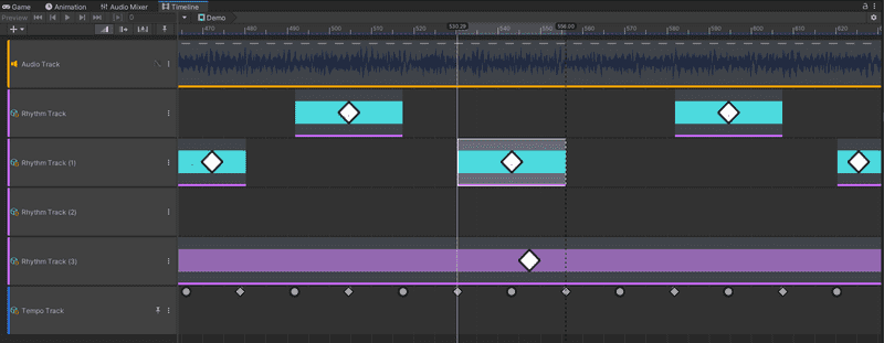 Snap Clips to place using the Tempo track